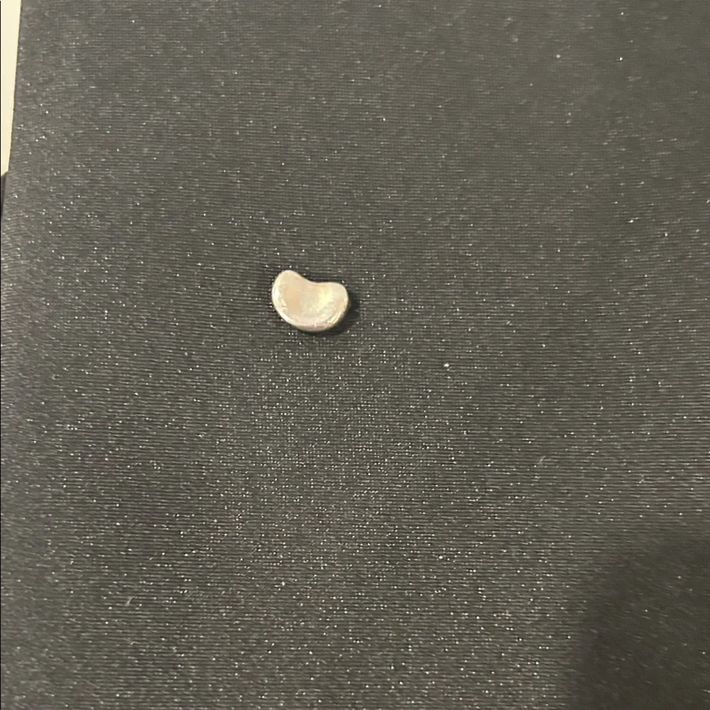 Tiffany & Co. Silver Bean Charm Necklace Accent - Picture 3 of 8